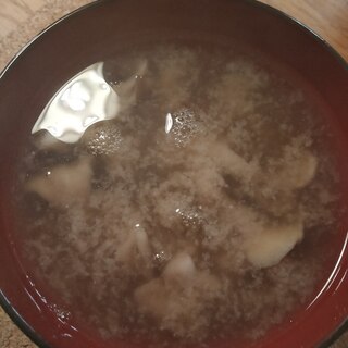 焼き舞茸の味噌汁